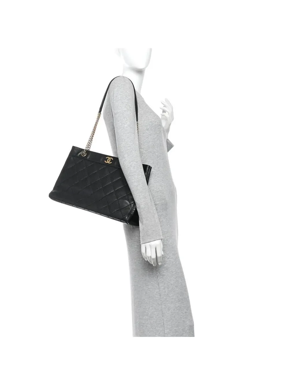 Chanel Caviar Quilted Shopping Tote #330090C28B